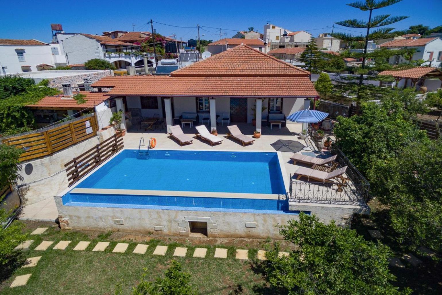 Villa Maro Large Private Pool Ac Wifi Kefalas Экстерьер фото